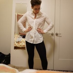 White H&M Divided Button Down